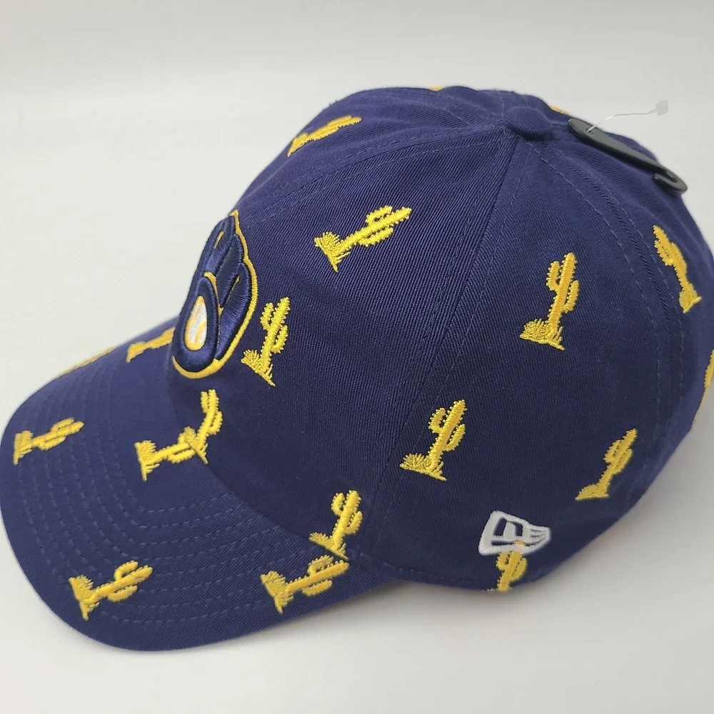 Milwaukee Brewers Hat Strapback New Era Blue Yellow MLB Spring Training Cactus
